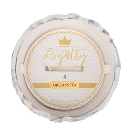 Bourbon Royalty Classic White Marquis Medium 10 Ounce Ceramic/Wax Scented Votive Jar Candle for Home or Office, Orleans Tea, BRY-OT-10MQ
