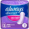 Always Discreet Adult Incontinence Pads for Women, Drier, 3 Drop