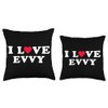 I Love Evvy Matching Girlfriend & Boyfriend Evvy Name Throw