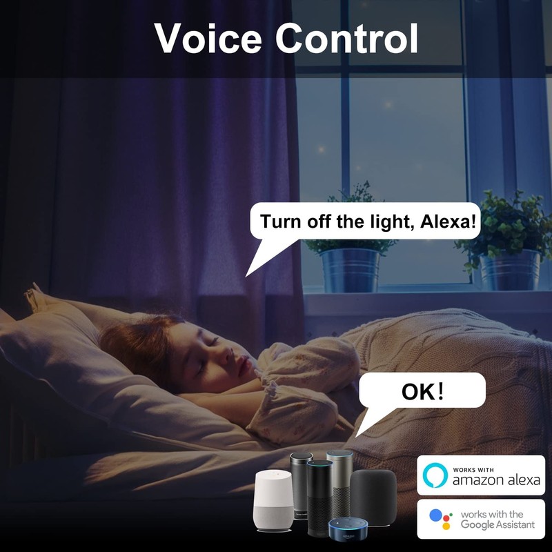 XENON Smart Power Strip,WiFi Surge Protector with 4 Individually Controlled