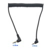 Seadream Coiled 2.5mm to 3.5mm Aux Cable 2Pack 90 Degree