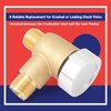 Dusledel Upgraded 571-VAC-CHK-A Brass RV Vacuum Breaker Check Valve, 571