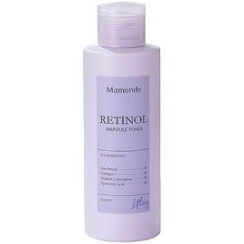 Mamonde Retinol Vegan Face Toner - Korean Daily Anti-Aging Ampoule-Like Texture for Sensitive Skin, Hyaluronic Acid, Vitamin C, Dermatologically Tested, 8.45 Fl Oz.