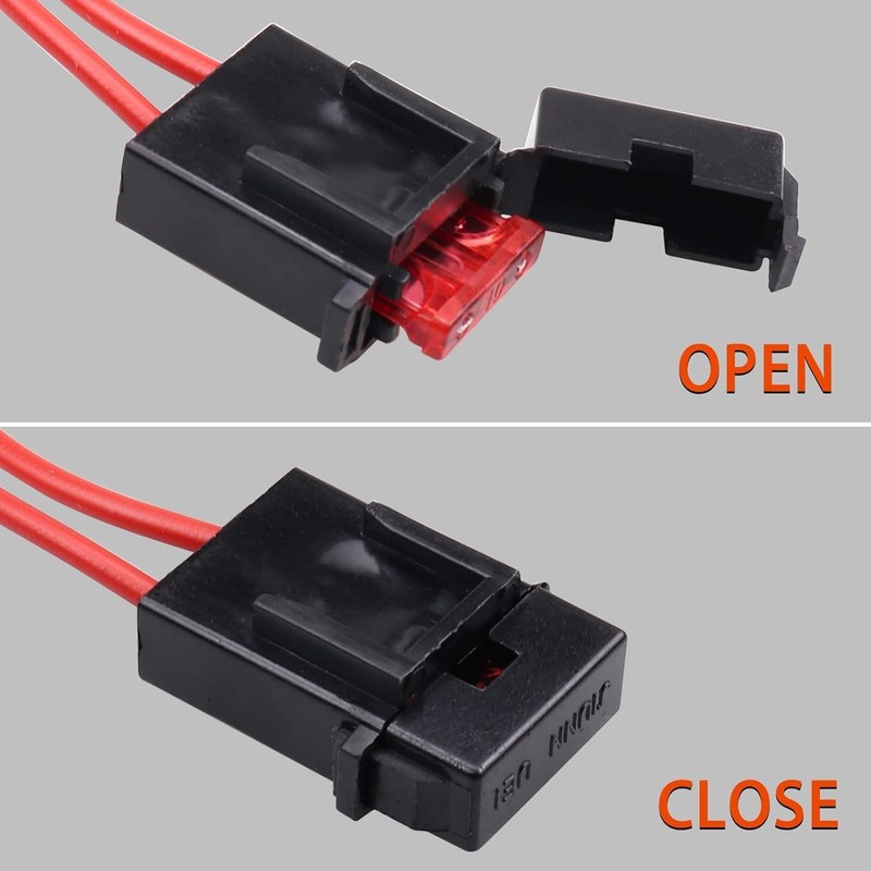 Gebildet 2pcs 12-24V 16 AWG Specialized Car Fuse Holder Connector