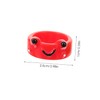 Baluue 6pcs Cute Frog Rings Lightweight Resin Finger Jewelry for