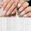 SmallCat 30 Pcs Nail Transfer Foil, Lace Nail Foil, Lace