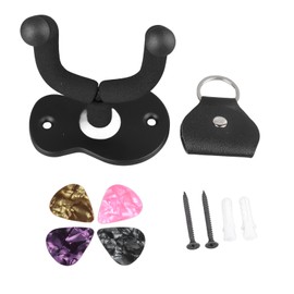 Guitar Hanger Metal Sponge Strong Load Bearing Universal Ukulele Guitar Wall Mount Hook with Picks