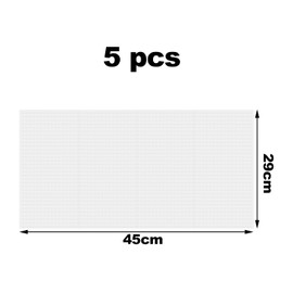 DIAONIAN Pack of 5 Fridge Mats, Fridge Mats, Fridge Mats, Antibacterial, Washable, Non-Slip, 45 x 29 cm