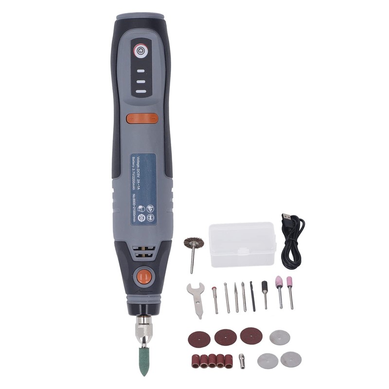 Cordless Grinder Tool, Electric Polishing Pen 2200mAh Battery 3 Gears