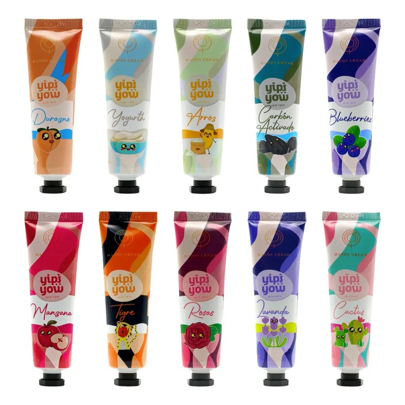 20 Cremas De Manos Kawaii Reparación E Hidratación 30g