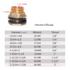 sashow 1-1/2" Female 2" Male Soild Brass Water Tank Connector