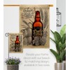 Breeze Decor Craft Beer Burlap House Flag Set Beverages Happy