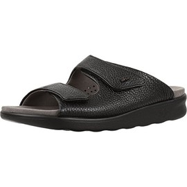 SAS Cozy Adjustable Comfort Slide Sandal Black 8 W - Wide (C)