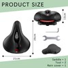 Bicycle Saddle Men Women Soft Shock Absorbing Breathable Bicycle Saddle