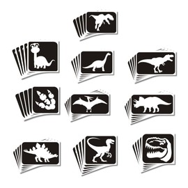 Dinosaur themed Glitter Tattoo Stencils - Perfect for kids temporary tattoos for Dinosaur birthday parties and events