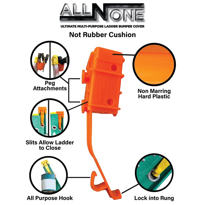 All-N-One Ladder Tool Cup | Ladder Accessories |Tool Magnet (Plastic