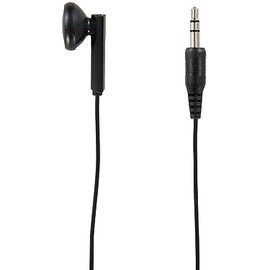 YAZAWA TMS1075BK In-Ear Earphones, 1.6 ft (5 m), Stereo Plug, Black