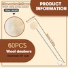 TLKKUE 60Pcs Wool Daubers with Metal Handle, Wool Daubers Ball