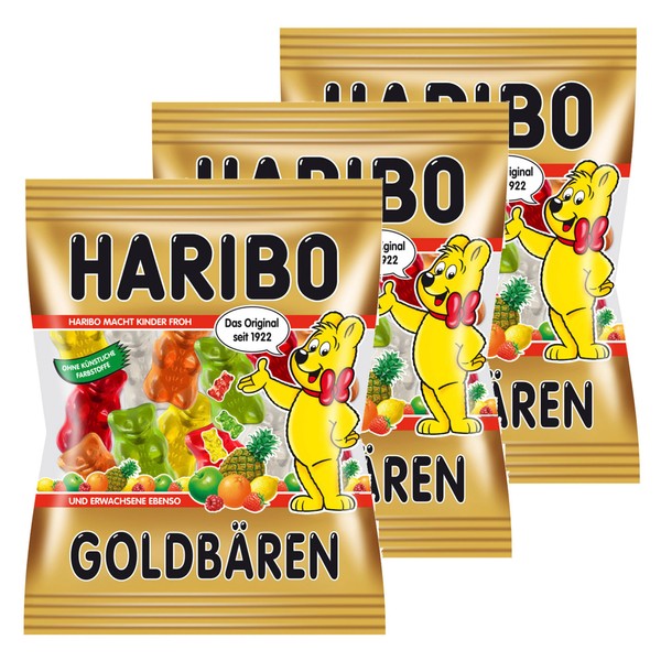 Haribo Goldbaren ( Gold Bears ) Original German -3 Pack x 200g