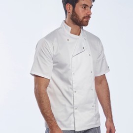 Portwest Cumbria Chef’s Jacket, Size: M, Colour: Black, C733BKRM