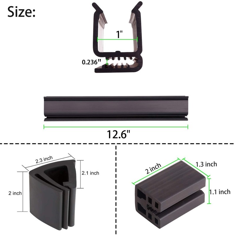 10L0L Golf Cart Windshield Mounting Kit for Club Car DS