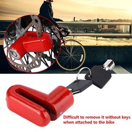 Bike Lock Cable Alarm Lock Motorcycle Wheel Disc Brake Padlock Heavy Duty Anti Theft Security Waterproof for Bike Motorcycles Motorbike Scooter Sportbike Racing Cycling with Mounting Bracket Two Keys