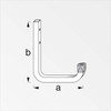 OrgaTech 2 x Wall Hooks 210 x 150 mm Tool
