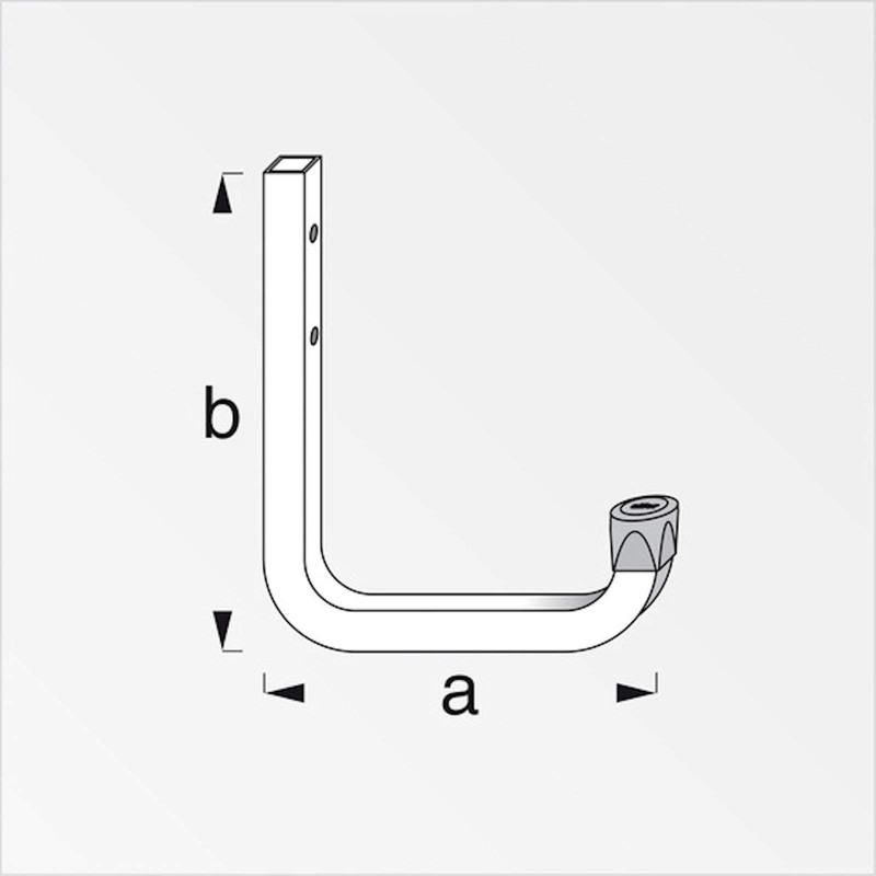 OrgaTech 2 x Wall Hooks 210 x 150 mm Tool