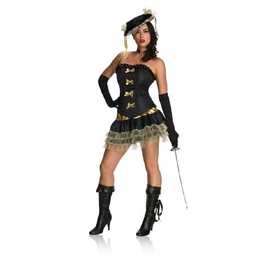 Rubie's Naughty Musketeer Costume Black Large