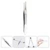 FOMIYES Ergonomic Stainless Steel Tweezers for Women's Facial Hair Removal