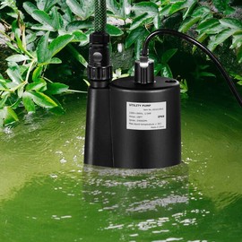 S AFSTAR Submersible Water Pump, 1/3HP 2400GPH Sump Pump w/10 FT Cord & Inlet Screen, High-Flow Electric Water Pump, Thermoplastic Sump Pump, Portable Household Drainage Pump for Pool Pond Basement