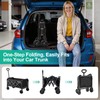 SUNNYFEEL Lightweight Folding Wagon Cart, 350LBS Portable Wagon Carts Foldable