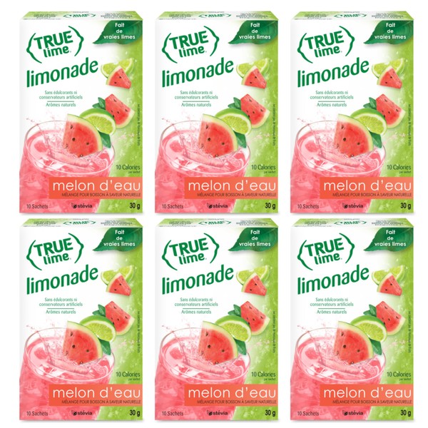 TRUE LIME Watermelon Limeade Drink Mix (10 Packets) | Made
