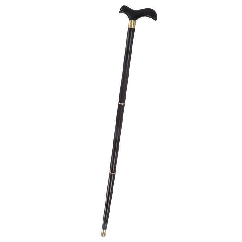 African Blackwood Detachable Walking Stick Elderly Ergonomic 3 Section Walking