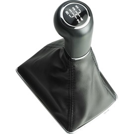 Do!LED Gear Knob / Gear Stick Gaiter and Frame in Chrome Look Compatible with Vauxhall Astra H 2004-2010 - All Models with 5 Speed Manual Transmission