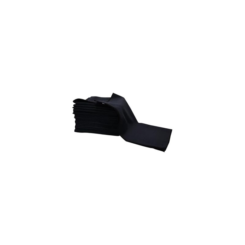 Paño De Microfibra Multiusos 40x40 con 24 Pzas, (Negro)