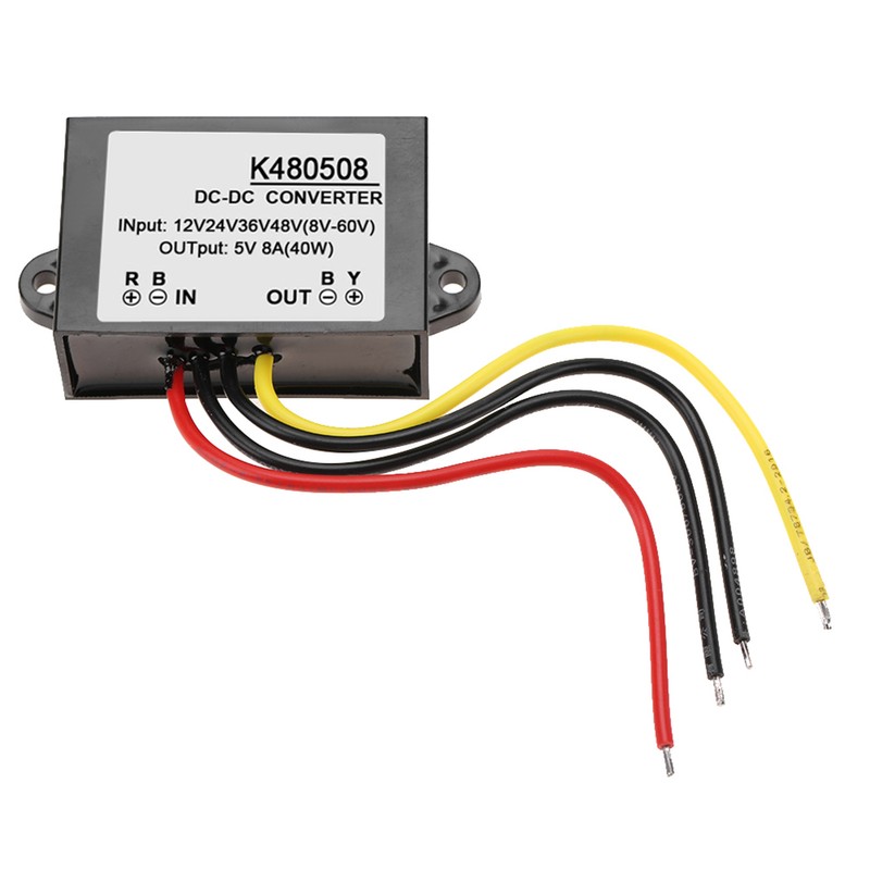 DC-DC 12V/24V/36V/48V to 5V 8A Buck Converter Step Down Power