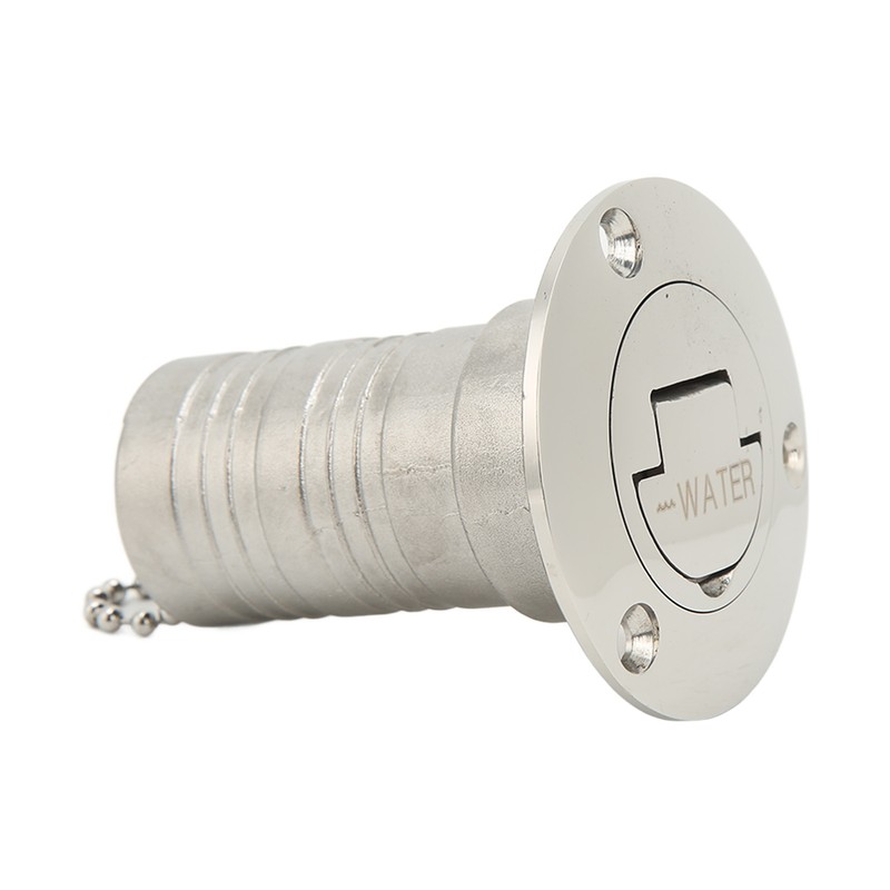 Marine Boat Deck Filler with Keyless Cap Stainless Steel Mirror