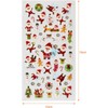 Bkrdty Xmas Themed Stickers 10 sheets Christmas Glitter Decals Stickers