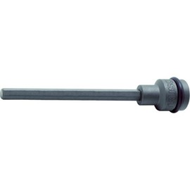 TRUSCO THX406150 Long Hexagon Socket for Impact 0.2 inches (6 mm), 0.5 inch (12.7 mm) Insertion Angle