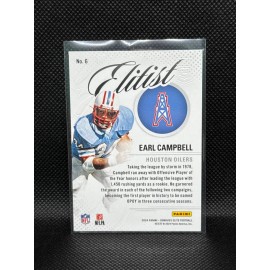 2024 Panini Donruss Elite - Elitist Earl Campbell #6