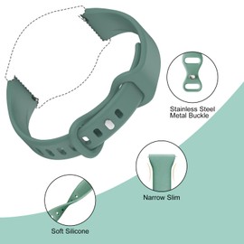 Lzwldan 3 Pack Slim Silicone Watch Bands, 20mm 22mm Quick Release Band Soft Sport Strap Replacement Wristbands for Women Men