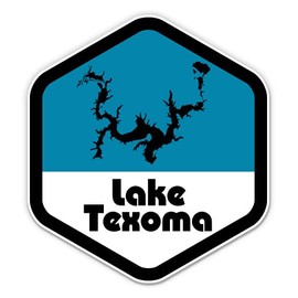 Squiddy Lake Texoma Oklahoma Texas - Vinyl Sticker Decal for Phone, Laptop, Water Bottle (3" Wide)