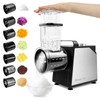 Anatole Electric Cheese Grater 7 Blades Ice Shaver Stainless Steel