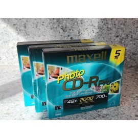 Maxwell Photo CD-R PRO, 5 discs in each package, 3 pkgs available