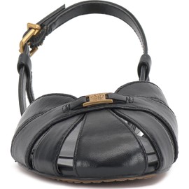 Vince Camuto Women's Cacey Flat Sandal, Black, 6