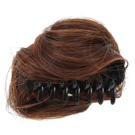 Healeved Lifelike Fake Hair Bun with Claw Clip for Women Lightweight Synthetic Hairpiece for Volume and Fullness Soft Glossy Chignon Ponytail Extension Comfortable Updo Accessory for