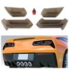 HECASA Rear Tail Light Lens Kit Molded Acrylic Compatible with
