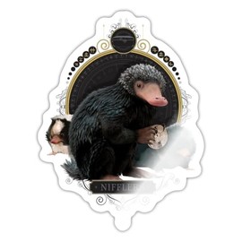 Spreadshirt Fantastic Beasts Niffler Family Sticker, 10 x 10 cm, White Glossy
