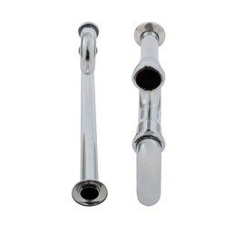 Highcraft Brass S-Trap 1-1/2" Basin Sink Waste Trap with Flange 22-Gauge Sink Trap for Bathroom Sink, Kitchen Sink, Utility Sink Tubular Drain Applications, Chrome Plated Brass Drain Trap